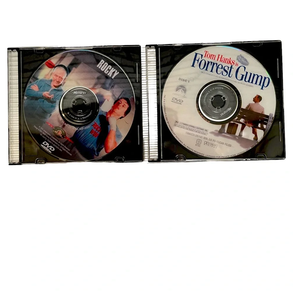 2 PCs of DVD “Rocky” and “ Forrest Gump”